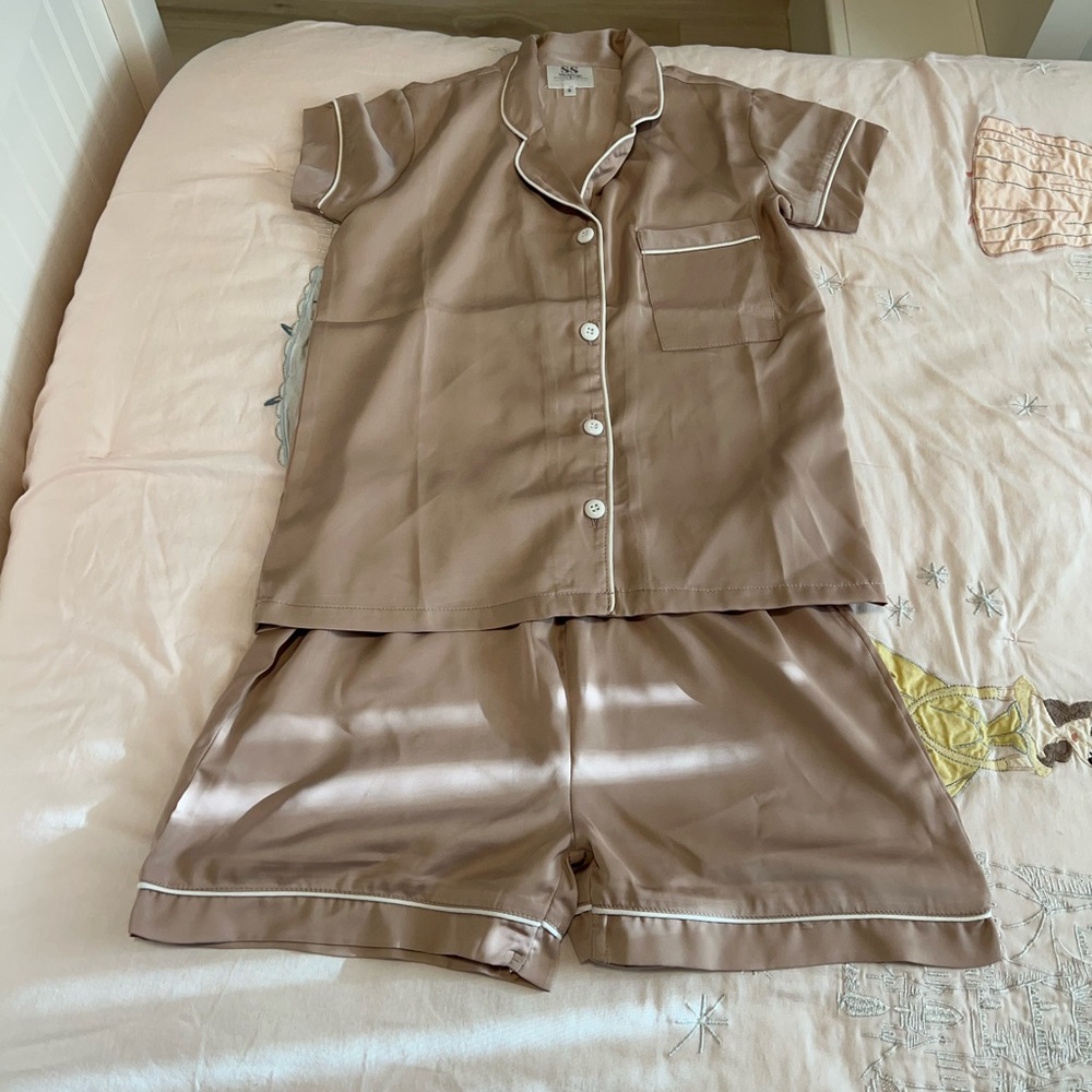 Girls Silk PJ set (flower girls)